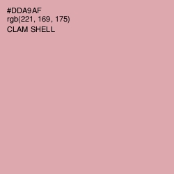 #DDA9AF - Clam Shell Color Image